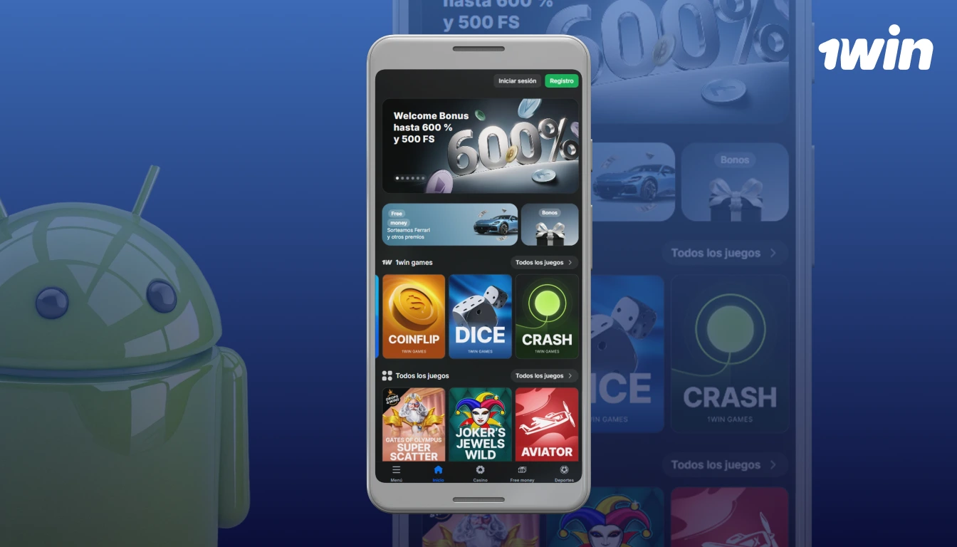 Abre el archivo APK de 1win para comenzar la instalación
